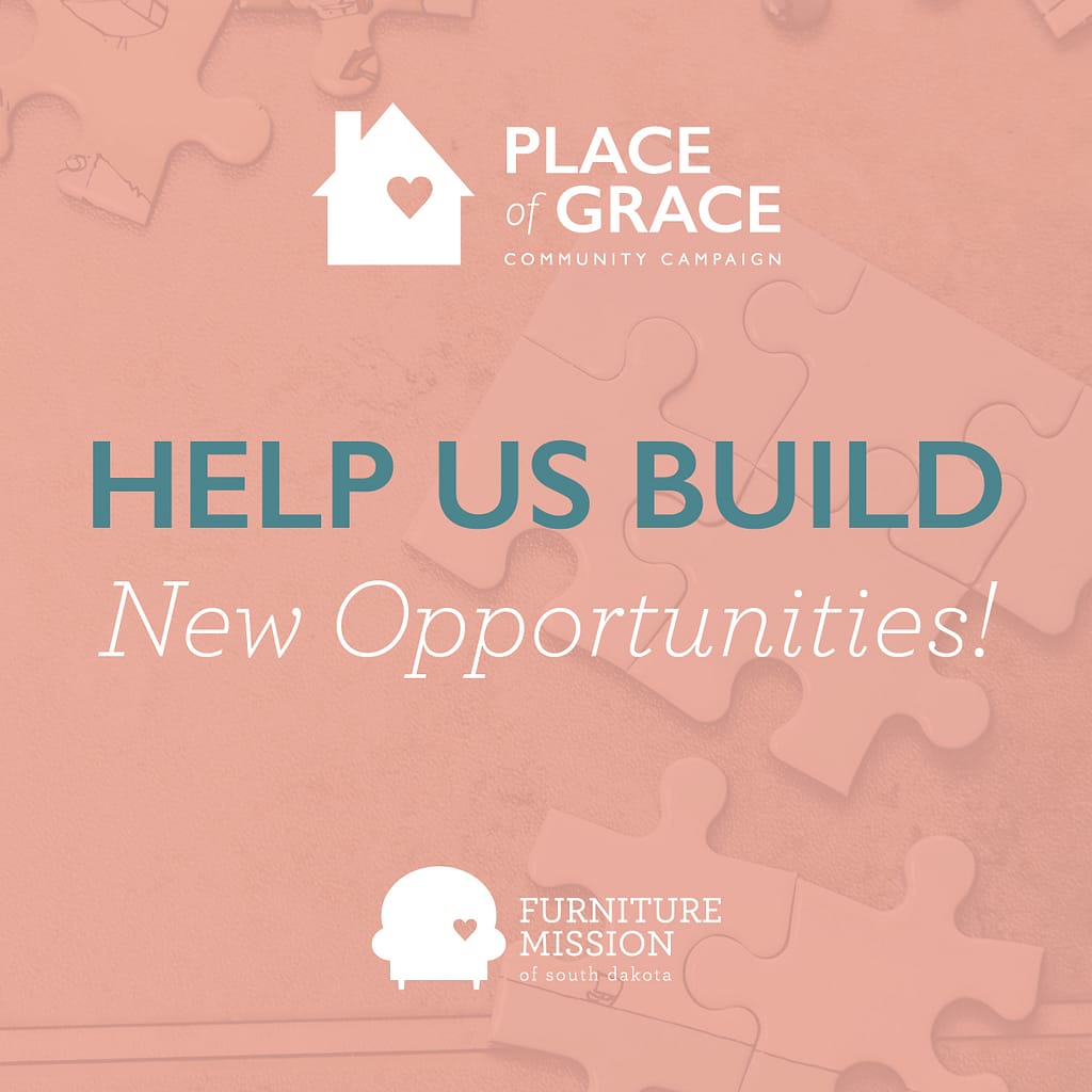 Social media image: Help Us Build New Opportunities - for Place of Grace Campaign.