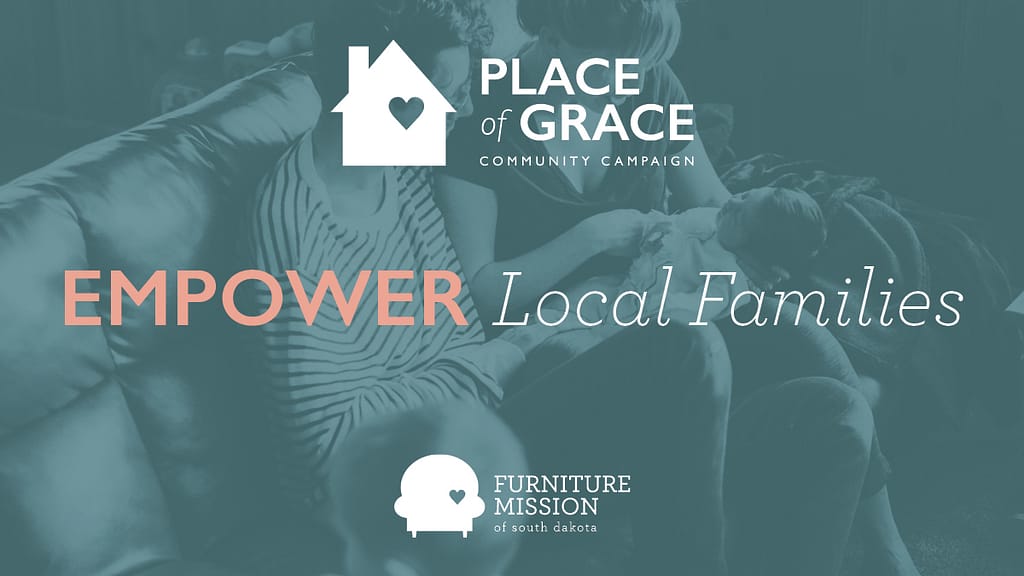 Social media image: Empower Local Families - for Place of Grace Campaign.