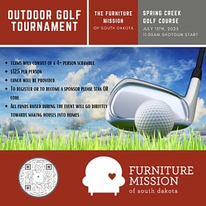Graphic advertising July 13th golf tournament.